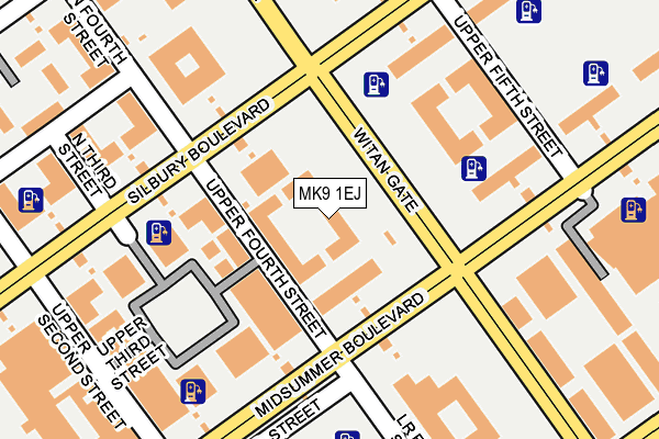 MK9 1EJ map - OS OpenMap – Local (Ordnance Survey)