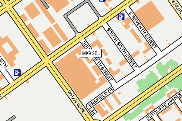 MK9 2EL map - OS OpenMap – Local (Ordnance Survey)