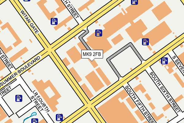 MK9 2FB map - OS OpenMap – Local (Ordnance Survey)