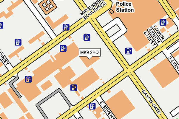 MK9 2HQ map - OS OpenMap – Local (Ordnance Survey)