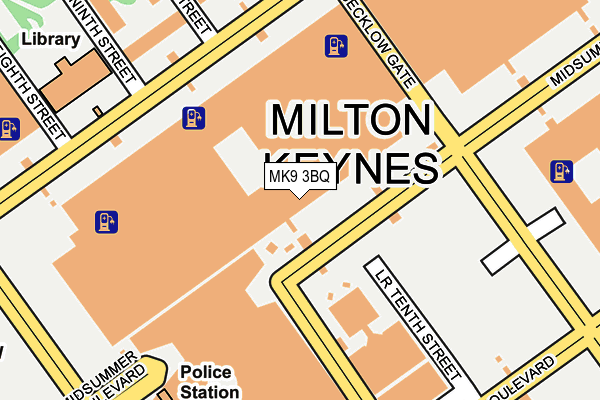 MK9 3BQ map - OS OpenMap – Local (Ordnance Survey)