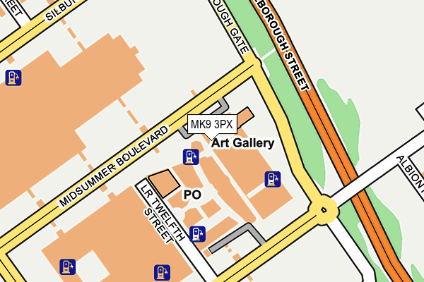 MK9 3PX map - OS OpenMap – Local (Ordnance Survey)