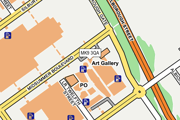 MK9 3QA map - OS OpenMap – Local (Ordnance Survey)