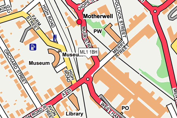 ML1 1BH map - OS OpenMap – Local (Ordnance Survey)