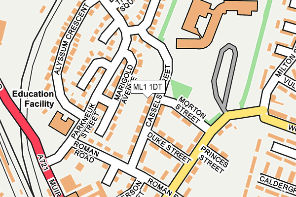ML1 1DT map - OS OpenMap – Local (Ordnance Survey)