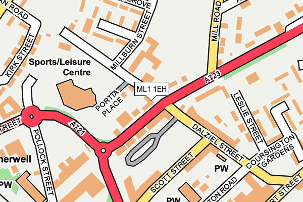 ML1 1EH map - OS OpenMap – Local (Ordnance Survey)