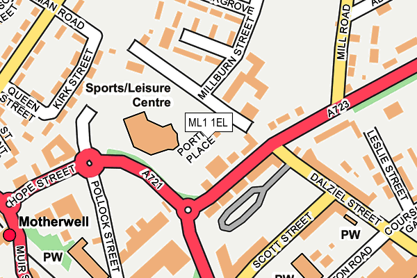 ML1 1EL map - OS OpenMap – Local (Ordnance Survey)