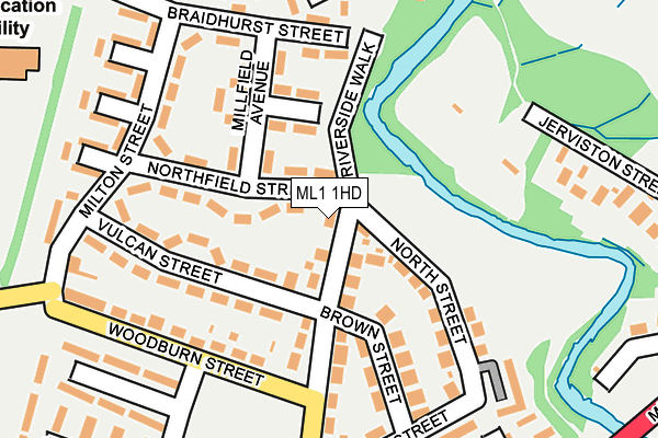 ML1 1HD map - OS OpenMap – Local (Ordnance Survey)