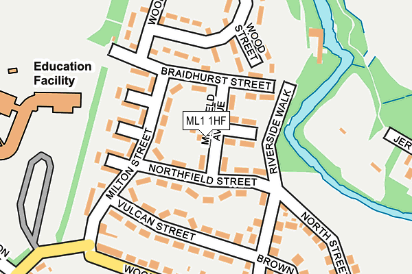 ML1 1HF map - OS OpenMap – Local (Ordnance Survey)
