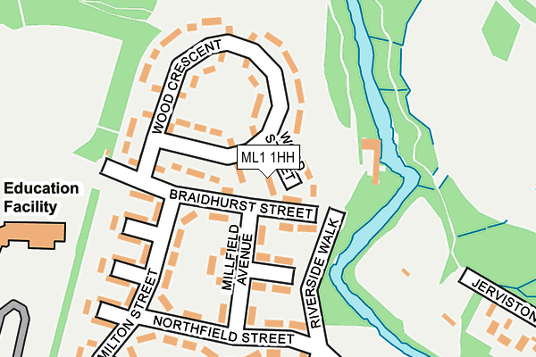 ML1 1HH map - OS OpenMap – Local (Ordnance Survey)