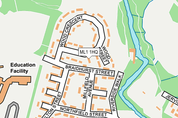 ML1 1HQ map - OS OpenMap – Local (Ordnance Survey)