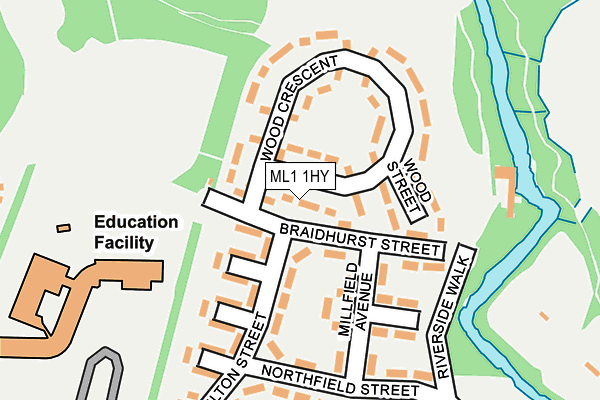 ML1 1HY map - OS OpenMap – Local (Ordnance Survey)