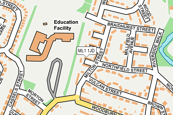 ML1 1JD map - OS OpenMap – Local (Ordnance Survey)