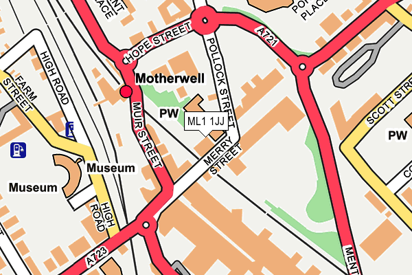 ML1 1JJ map - OS OpenMap – Local (Ordnance Survey)