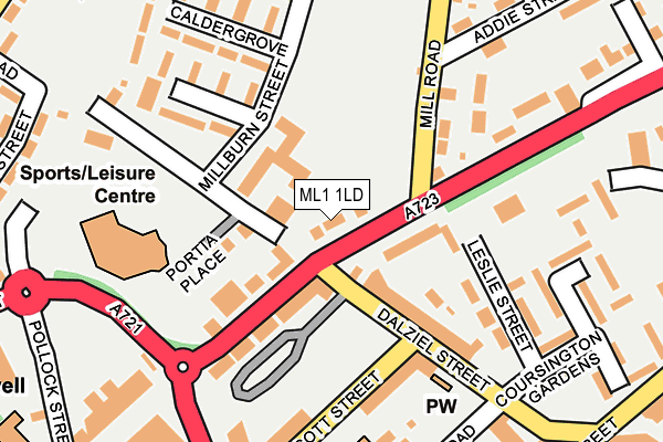 ML1 1LD map - OS OpenMap – Local (Ordnance Survey)