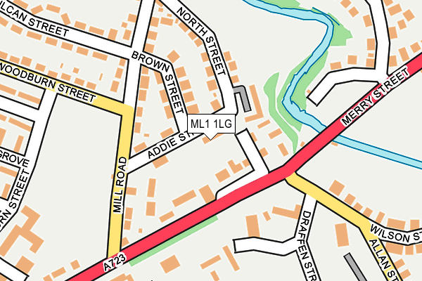 ML1 1LG map - OS OpenMap – Local (Ordnance Survey)