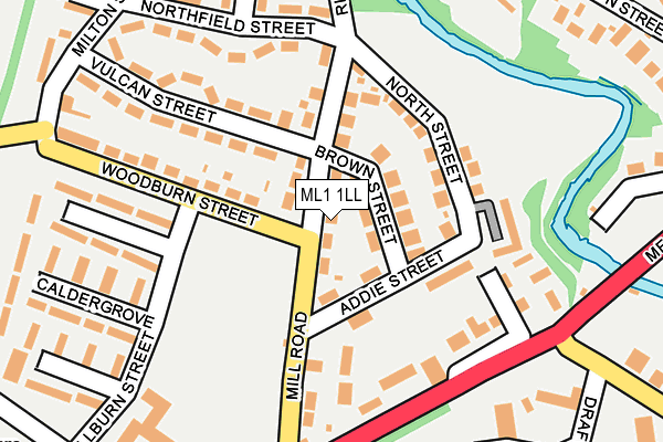 ML1 1LL map - OS OpenMap – Local (Ordnance Survey)