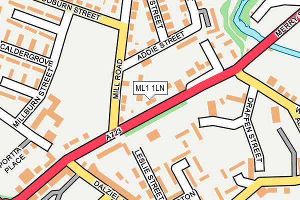 ML1 1LN map - OS OpenMap – Local (Ordnance Survey)