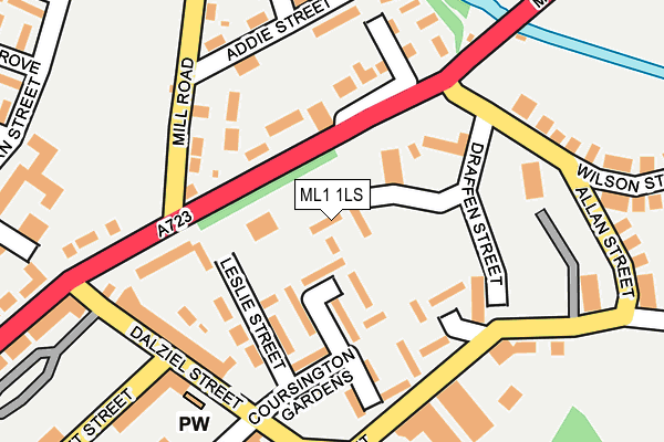 ML1 1LS map - OS OpenMap – Local (Ordnance Survey)