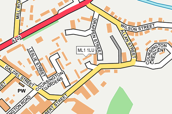 ML1 1LU map - OS OpenMap – Local (Ordnance Survey)