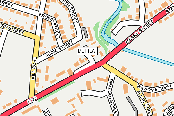 ML1 1LW map - OS OpenMap – Local (Ordnance Survey)