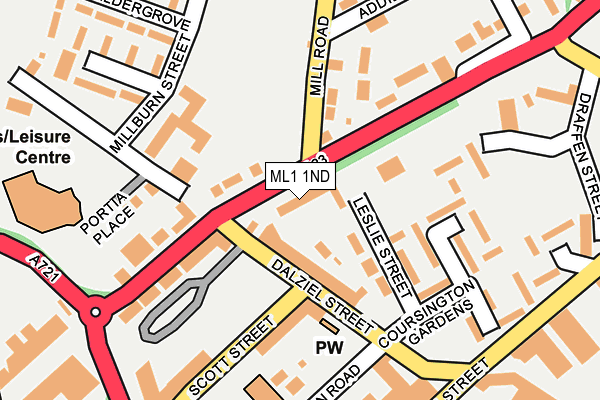ML1 1ND map - OS OpenMap – Local (Ordnance Survey)