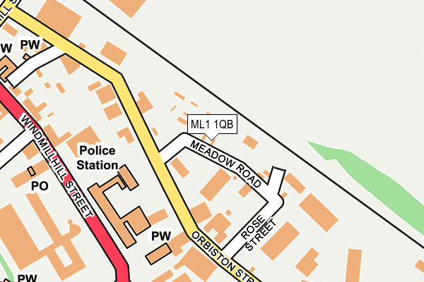 Map of W J RENTALS LTD at local scale