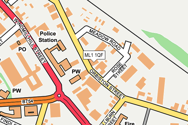 ML1 1QF map - OS OpenMap – Local (Ordnance Survey)