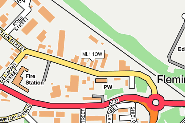 ML1 1QW map - OS OpenMap – Local (Ordnance Survey)