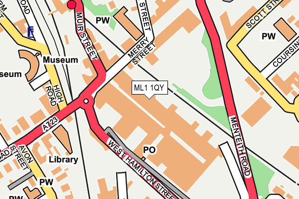 ML1 1QY map - OS OpenMap – Local (Ordnance Survey)