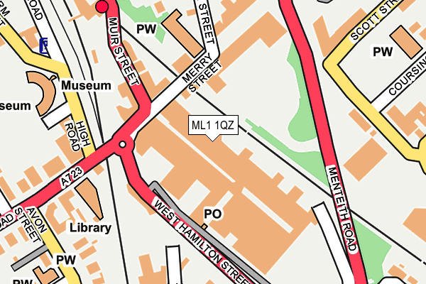 ML1 1QZ map - OS OpenMap – Local (Ordnance Survey)
