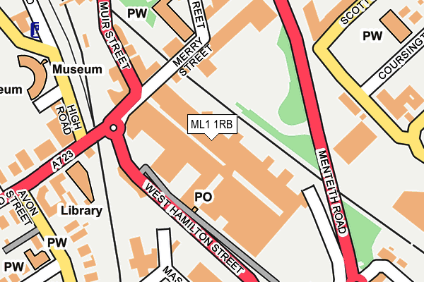 ML1 1RB map - OS OpenMap – Local (Ordnance Survey)