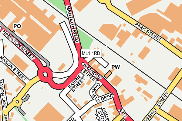ML1 1RD map - OS OpenMap – Local (Ordnance Survey)