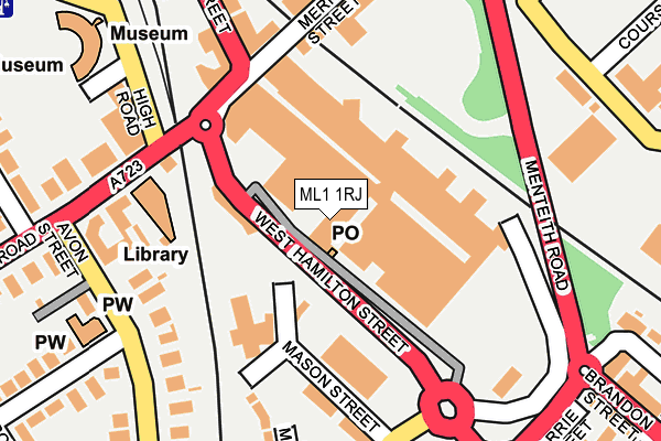 ML1 1RJ map - OS OpenMap – Local (Ordnance Survey)