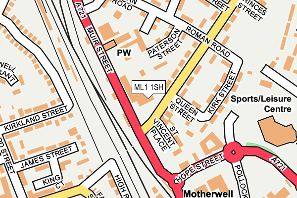 ML1 1SH map - OS OpenMap – Local (Ordnance Survey)