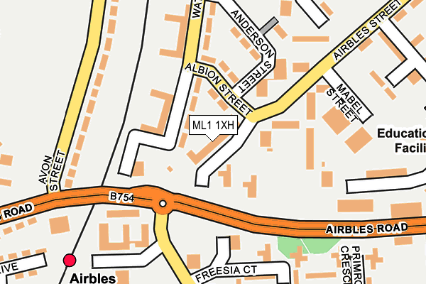 ML1 1XH map - OS OpenMap – Local (Ordnance Survey)