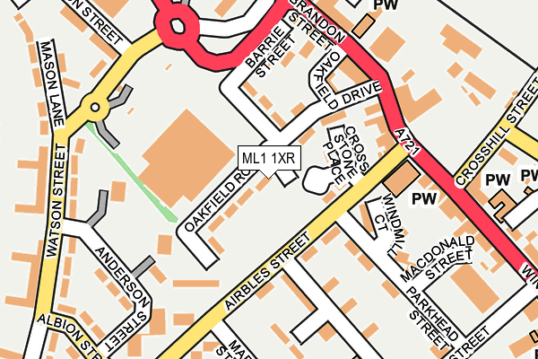 ML1 1XR map - OS OpenMap – Local (Ordnance Survey)