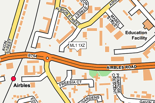 ML1 1XZ map - OS OpenMap – Local (Ordnance Survey)