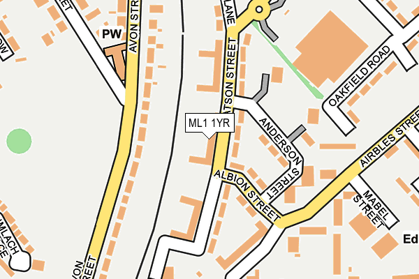 ML1 1YR map - OS OpenMap – Local (Ordnance Survey)