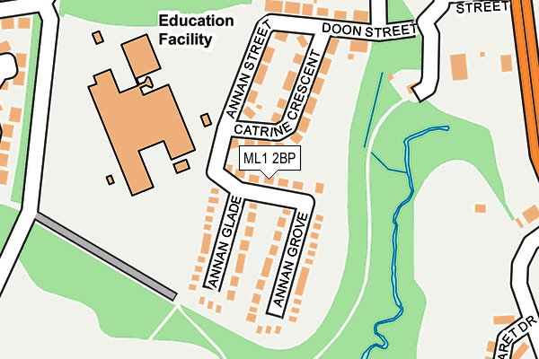 ML1 2BP map - OS OpenMap – Local (Ordnance Survey)