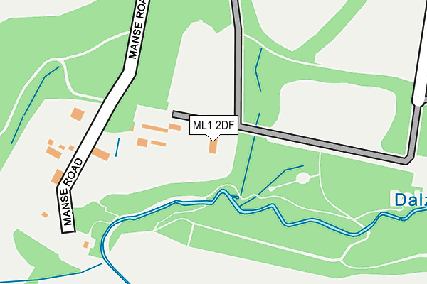 ML1 2DF map - OS OpenMap – Local (Ordnance Survey)