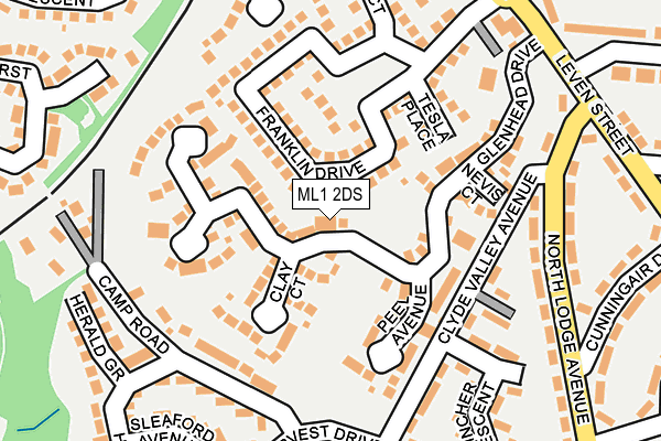ML1 2DS map - OS OpenMap – Local (Ordnance Survey)