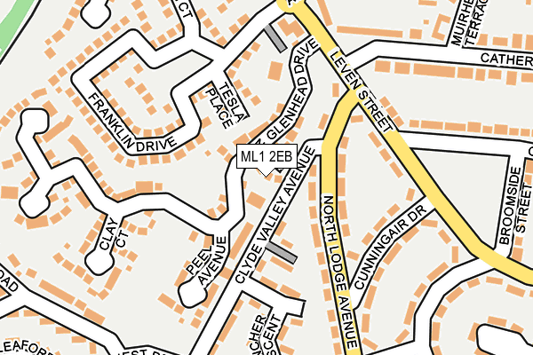 ML1 2EB map - OS OpenMap – Local (Ordnance Survey)