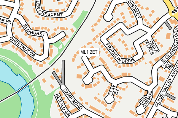 ML1 2ET map - OS OpenMap – Local (Ordnance Survey)