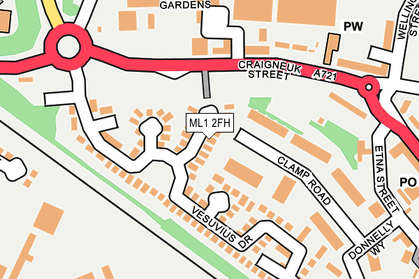 ML1 2FH map - OS OpenMap – Local (Ordnance Survey)