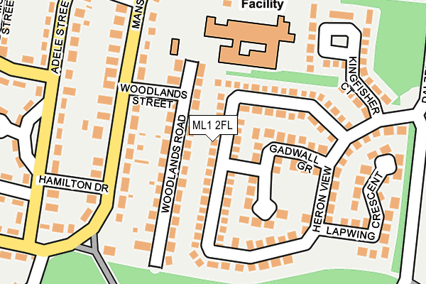 ML1 2FL map - OS OpenMap – Local (Ordnance Survey)