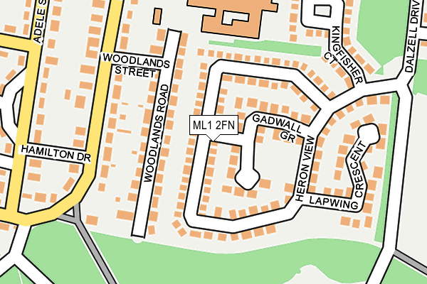ML1 2FN map - OS OpenMap – Local (Ordnance Survey)