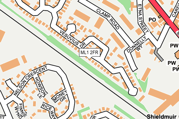 ML1 2FR map - OS OpenMap – Local (Ordnance Survey)