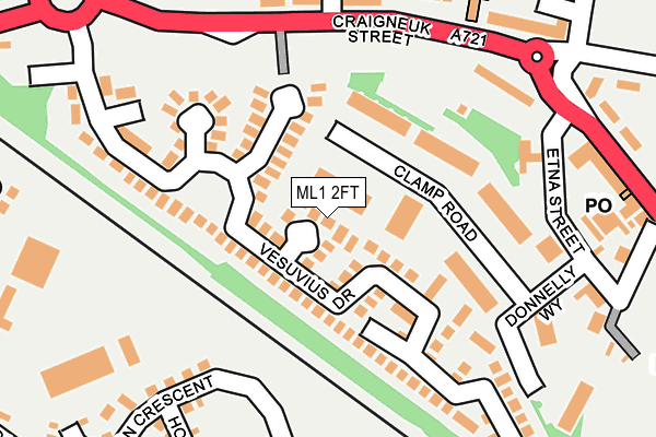 ML1 2FT map - OS OpenMap – Local (Ordnance Survey)