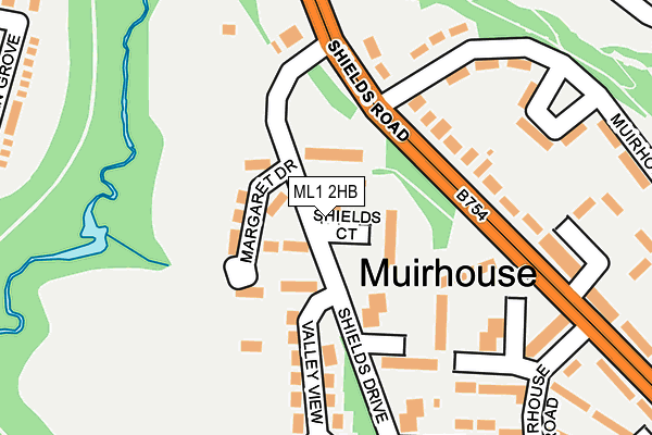ML1 2HB map - OS OpenMap – Local (Ordnance Survey)